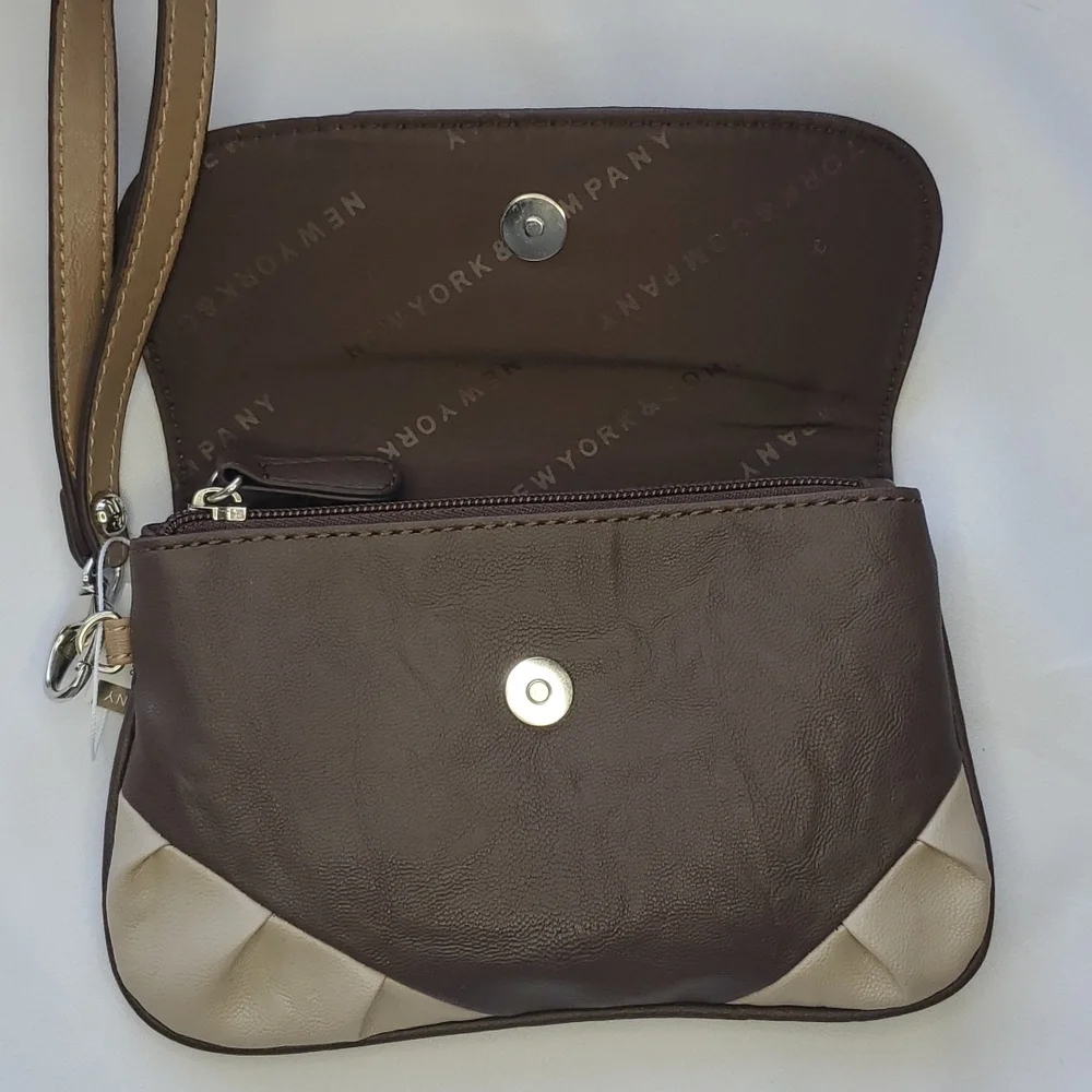 NWT NY&Co Brown Clutch